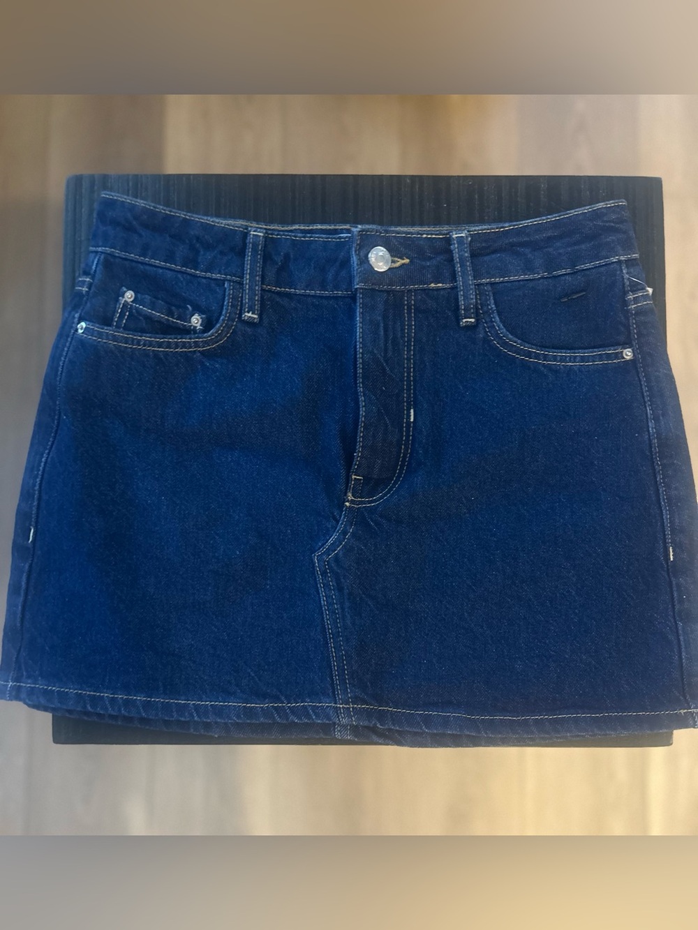 Zara Dark Blue Denim Mini Skirt